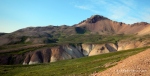 Colorful mountain formations near Brunavik