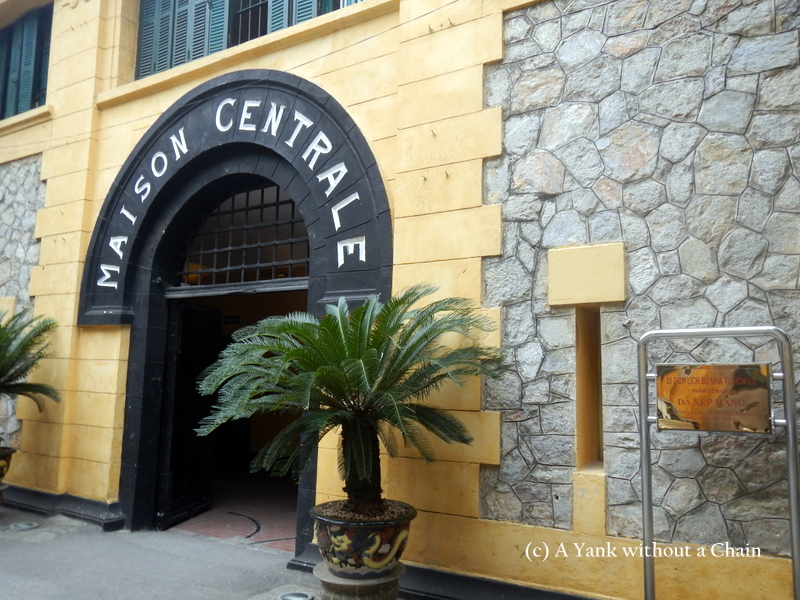 The entrance to Hoa Lo Prison, otherwise known as the "Hanoi Hilton"
